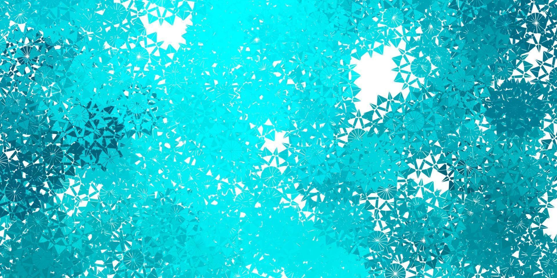 Light Green vector background with christmas snowflakes.