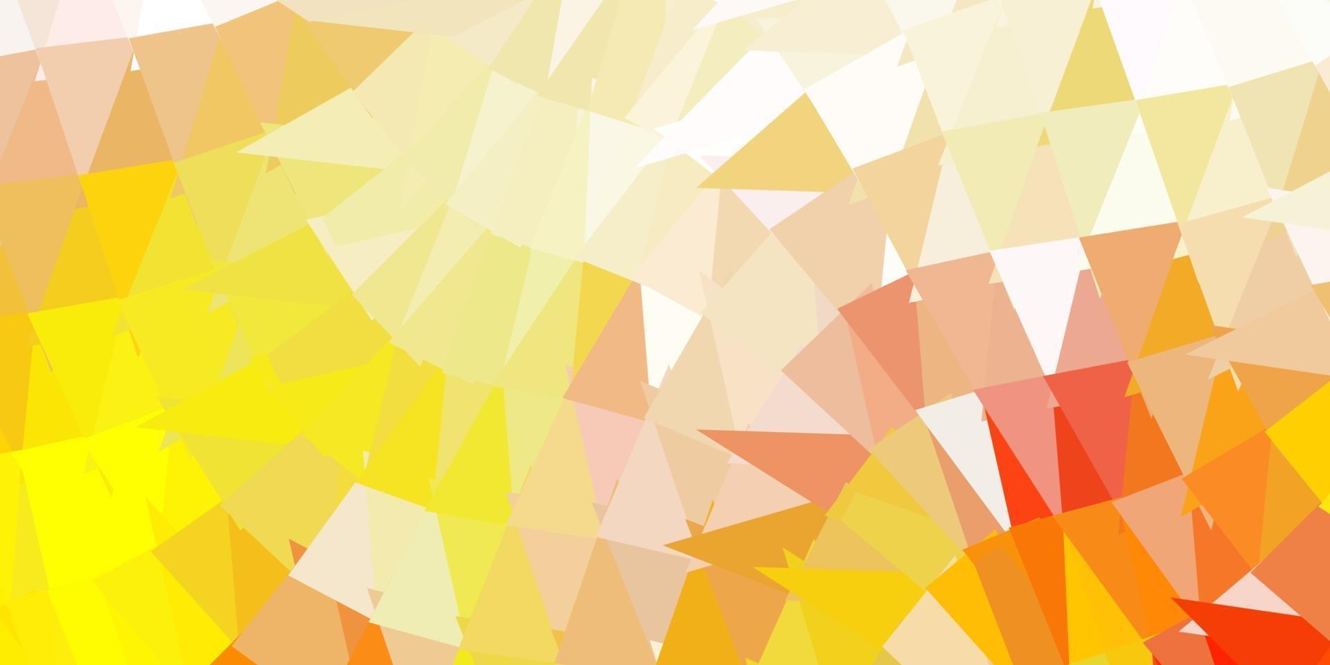 Dark yellow vector poly triangle texture.