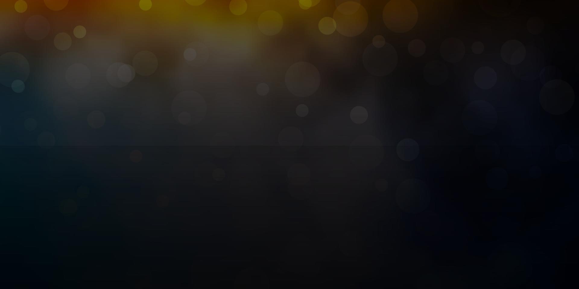 Light Blue, Yellow vector template with circles.