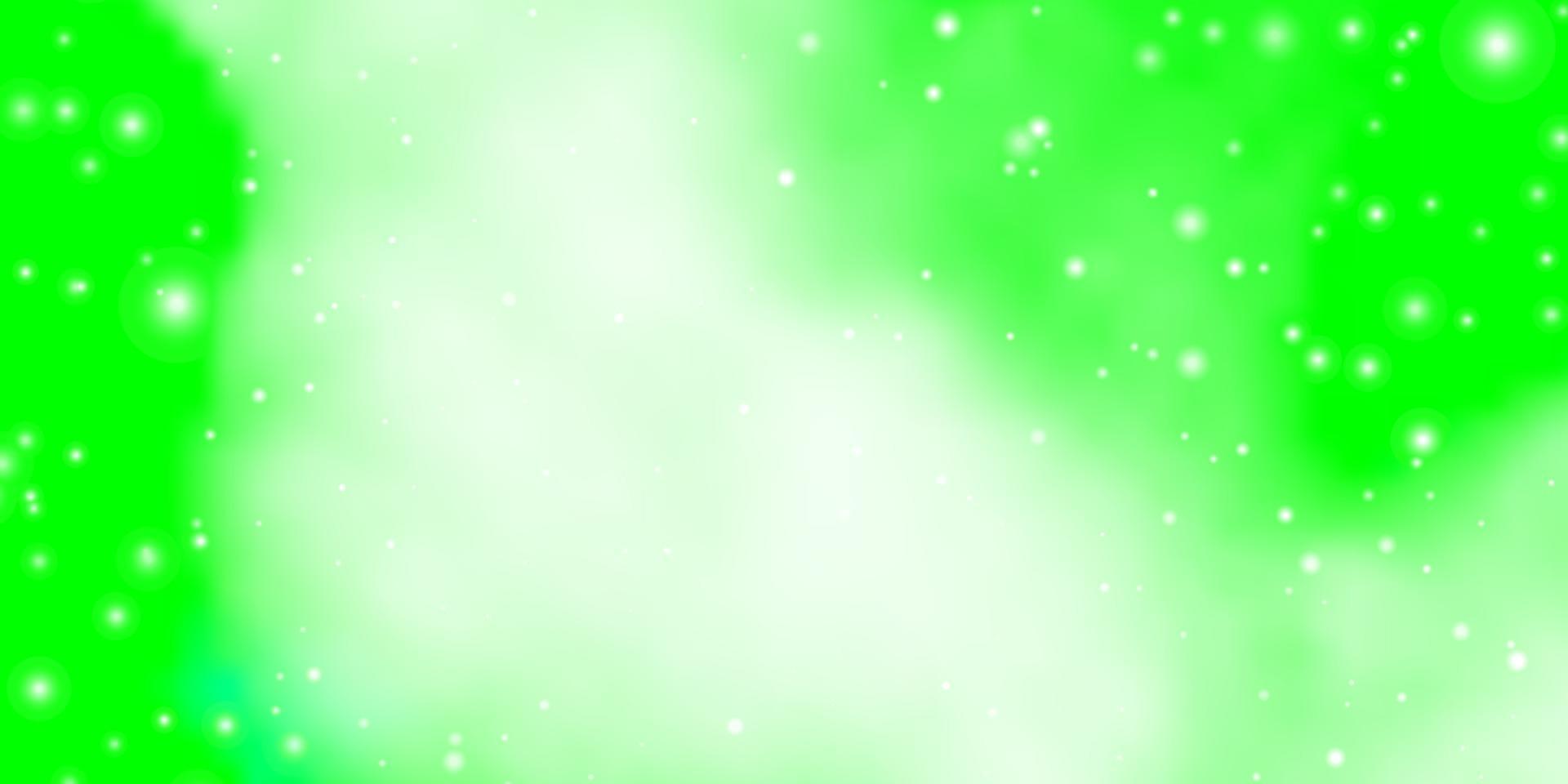 Light Green vector texture with beautiful stars.