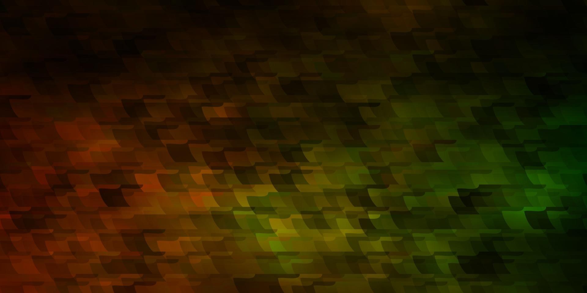 Dark Green, Yellow vector background with rectangles.