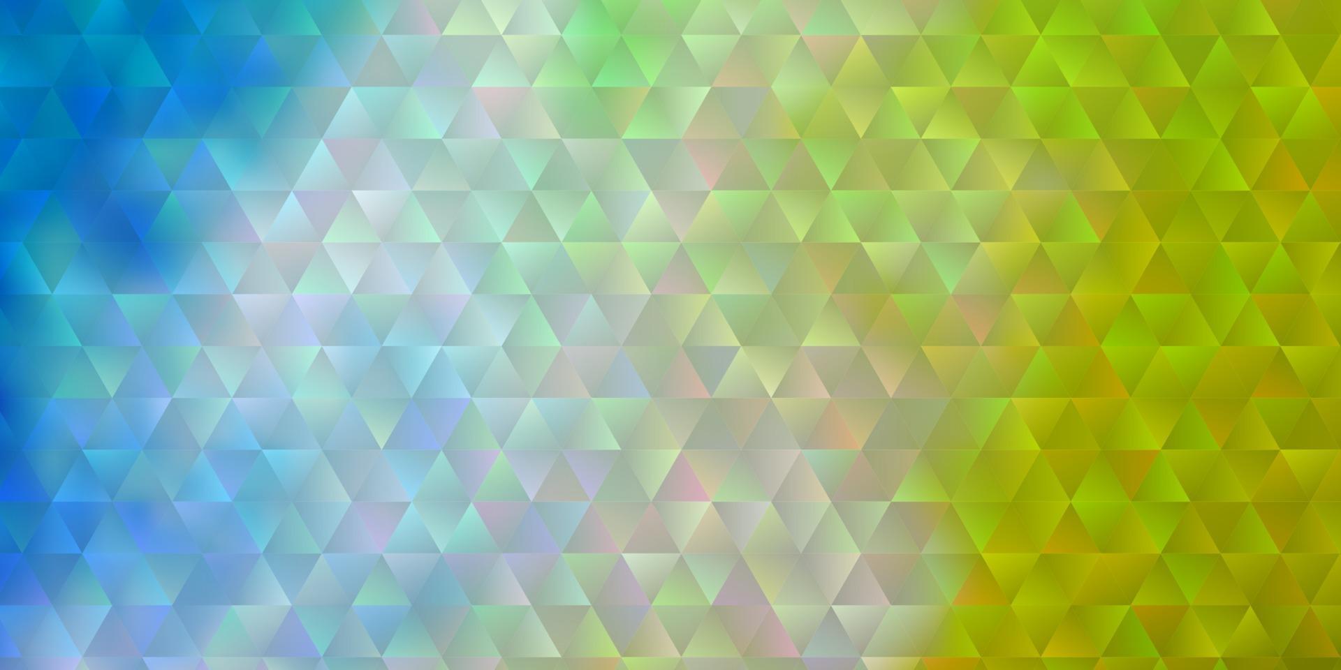 Light Multicolor vector background with triangles.