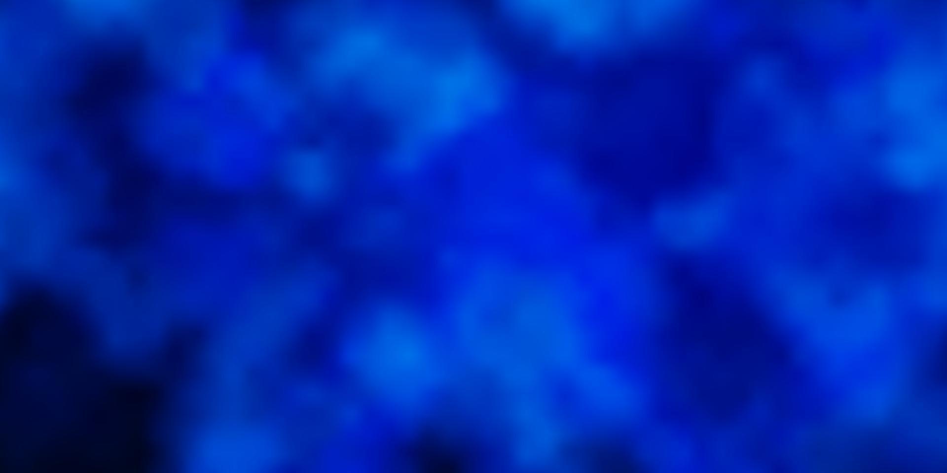 Dark BLUE vector texture with cloudy sky.