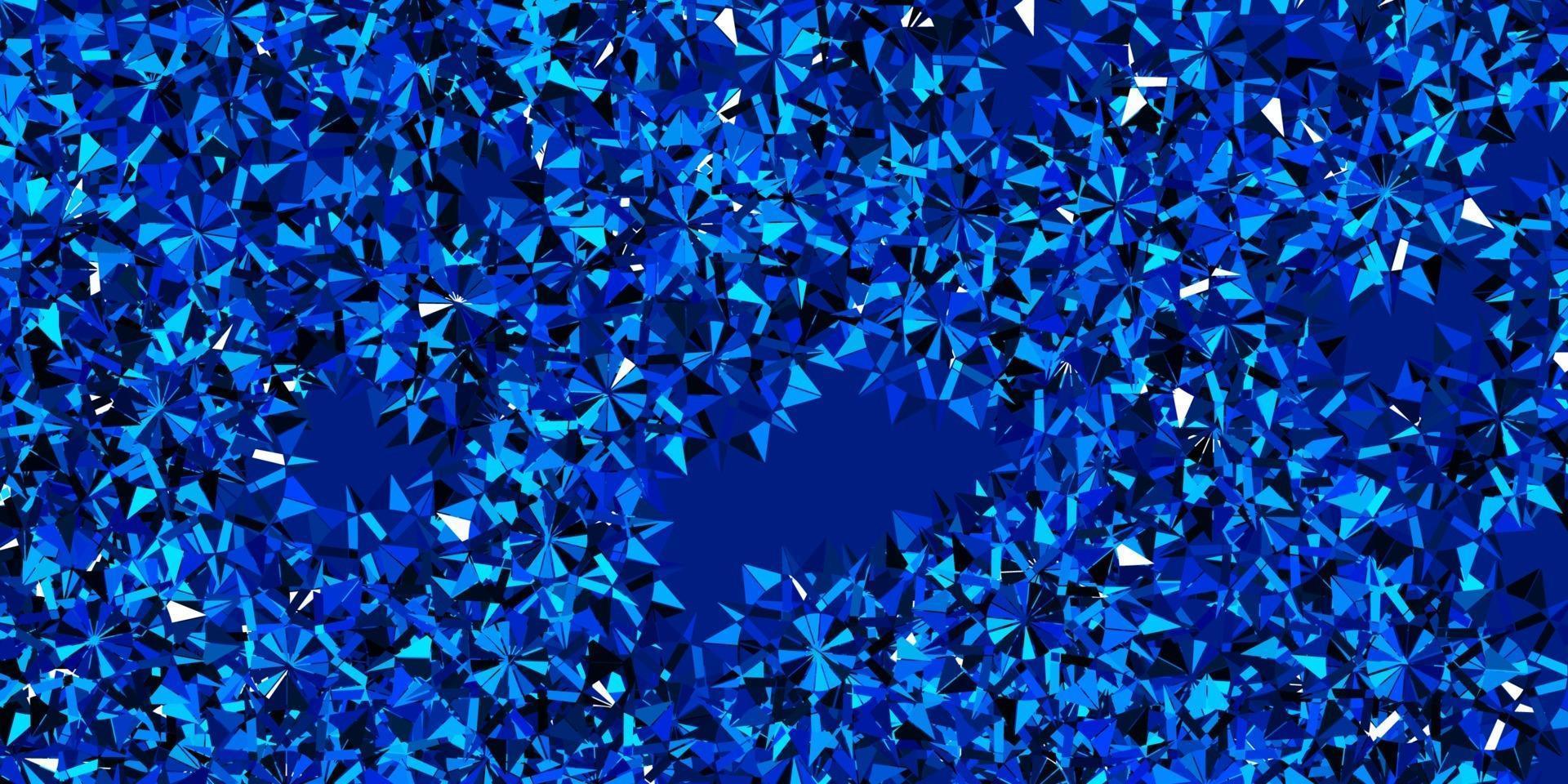 Light BLUE vector texture with bright snowflakes.