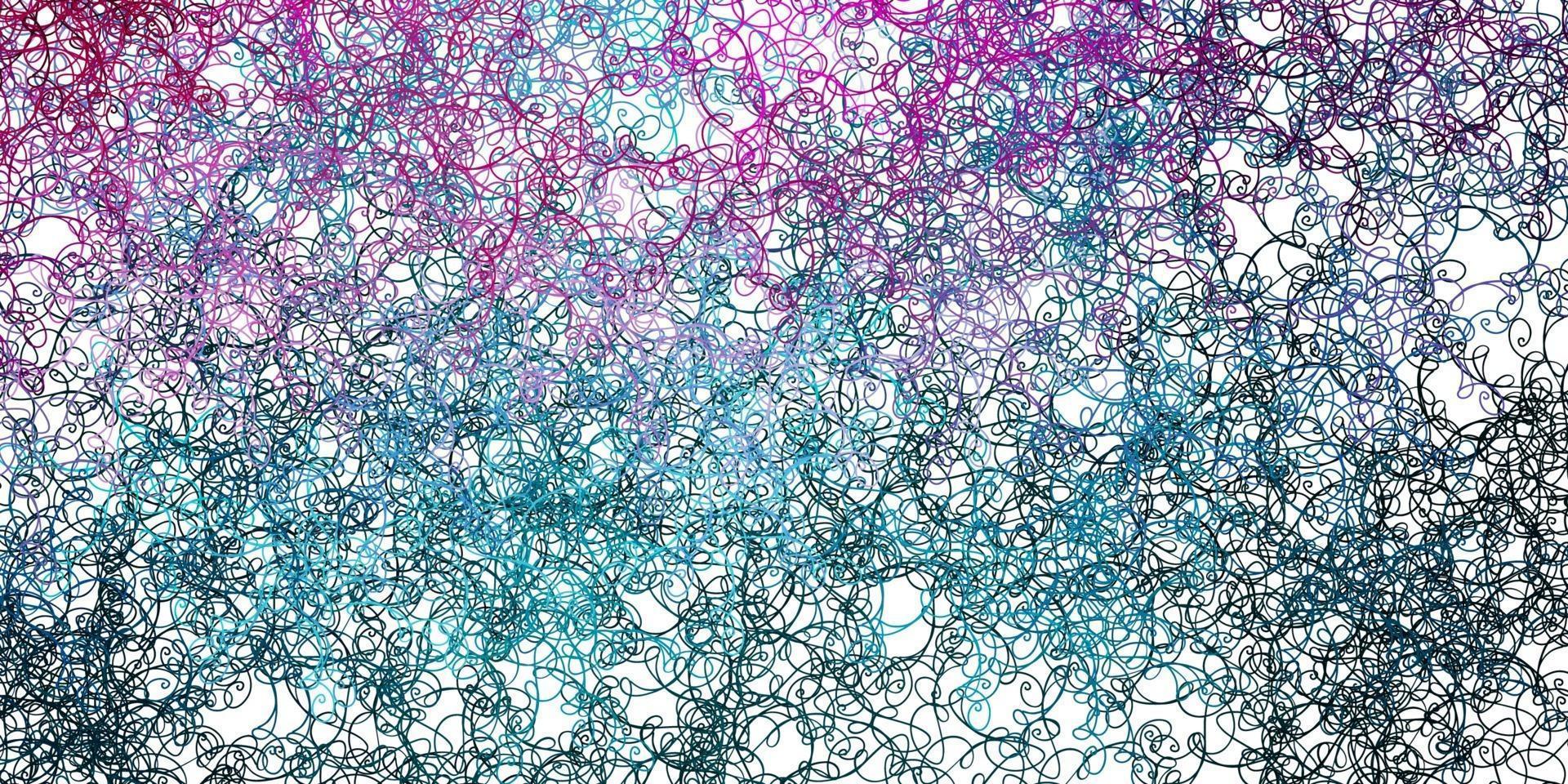 Light Blue, Red vector texture with curves.