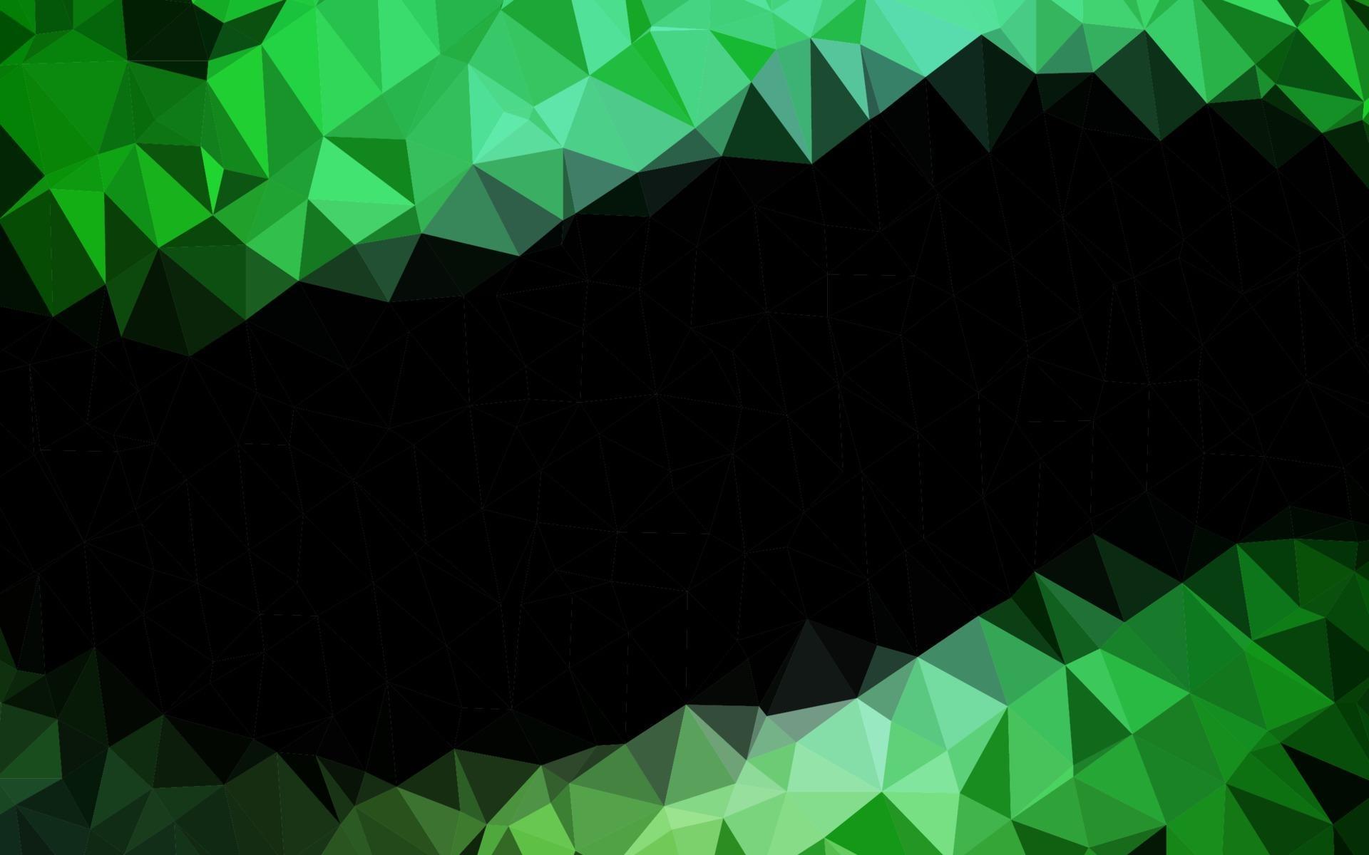 Dark Green vector abstract polygonal texture. 3216189 Vector Art at