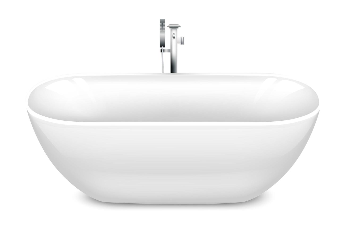 bathtub isolated vector6 vector