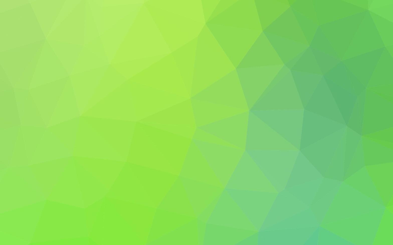 cubierta poligonal abstracta de vector azul claro, verde.