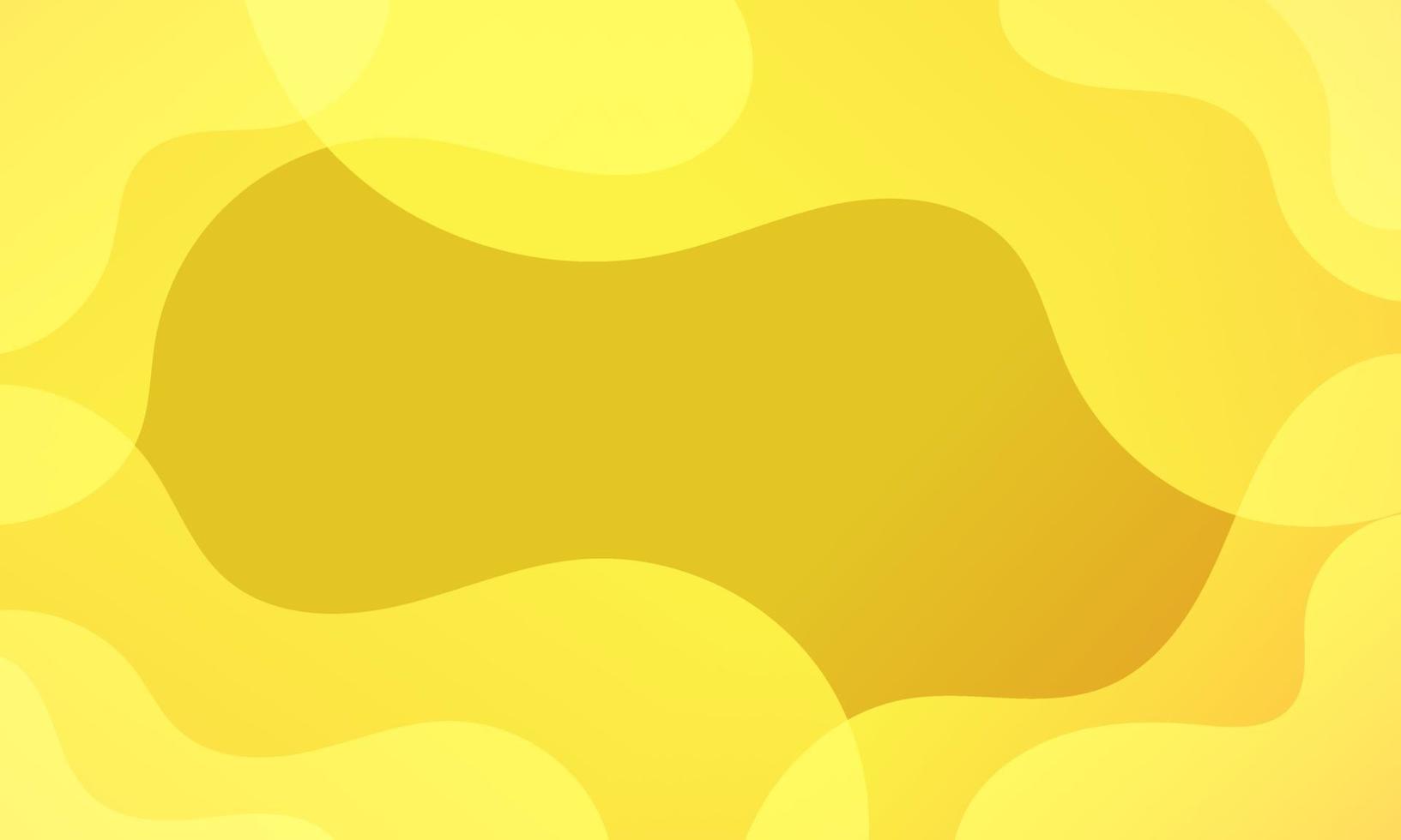 Fondo de onda de fluido amarillo abstracto vector