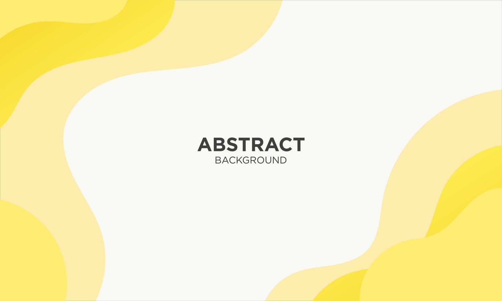 Abstract Yellow Fluid Wave Background vector