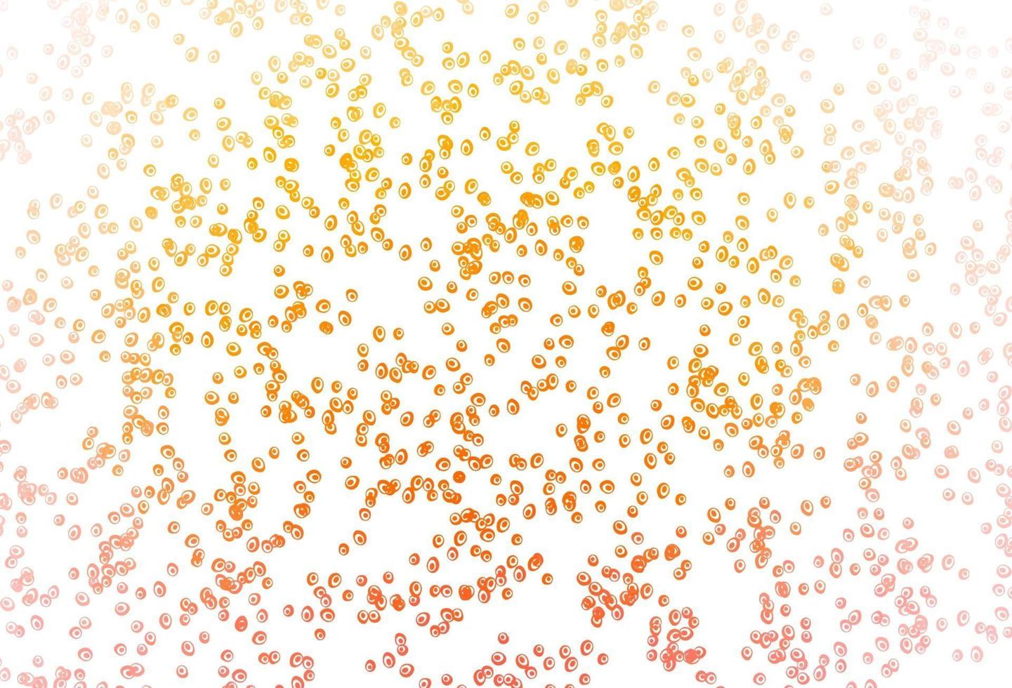Light Yellow, Orange vector template with circles.