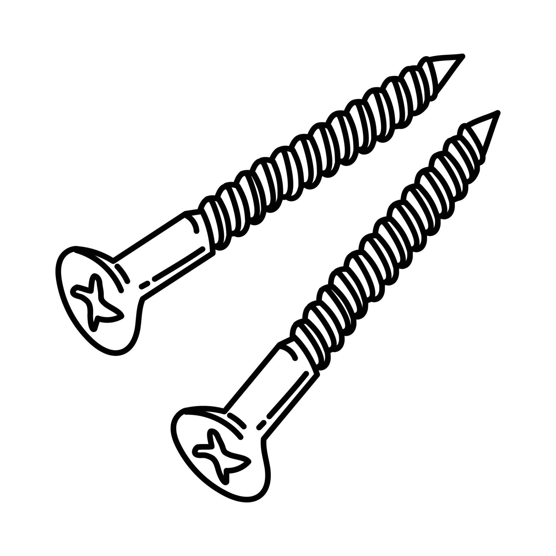 Screw Icon. Doodle Hand Drawn or Outline Icon Style 3216448 Vector Art