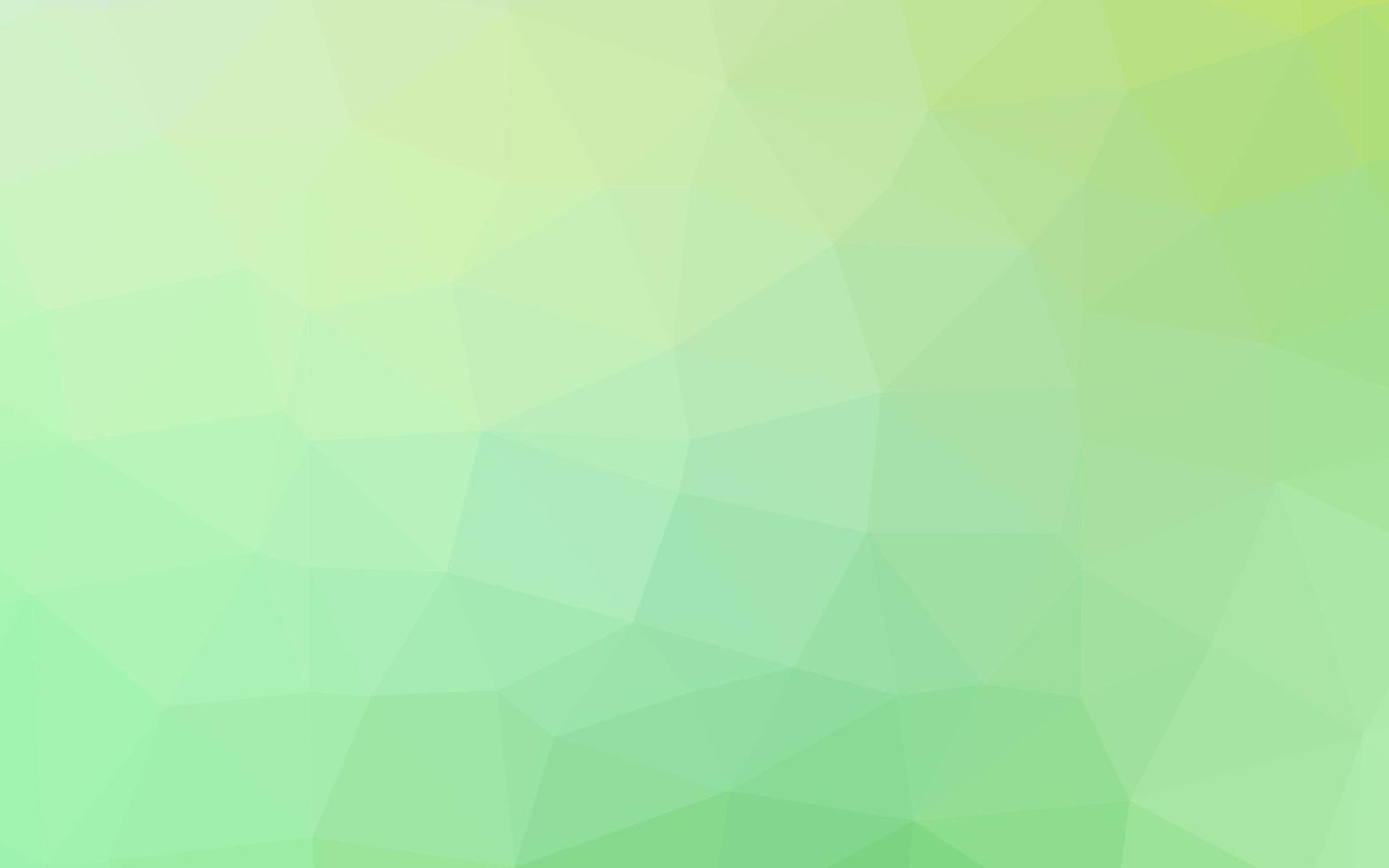 Light Green, Yellow vector abstract mosaic background.