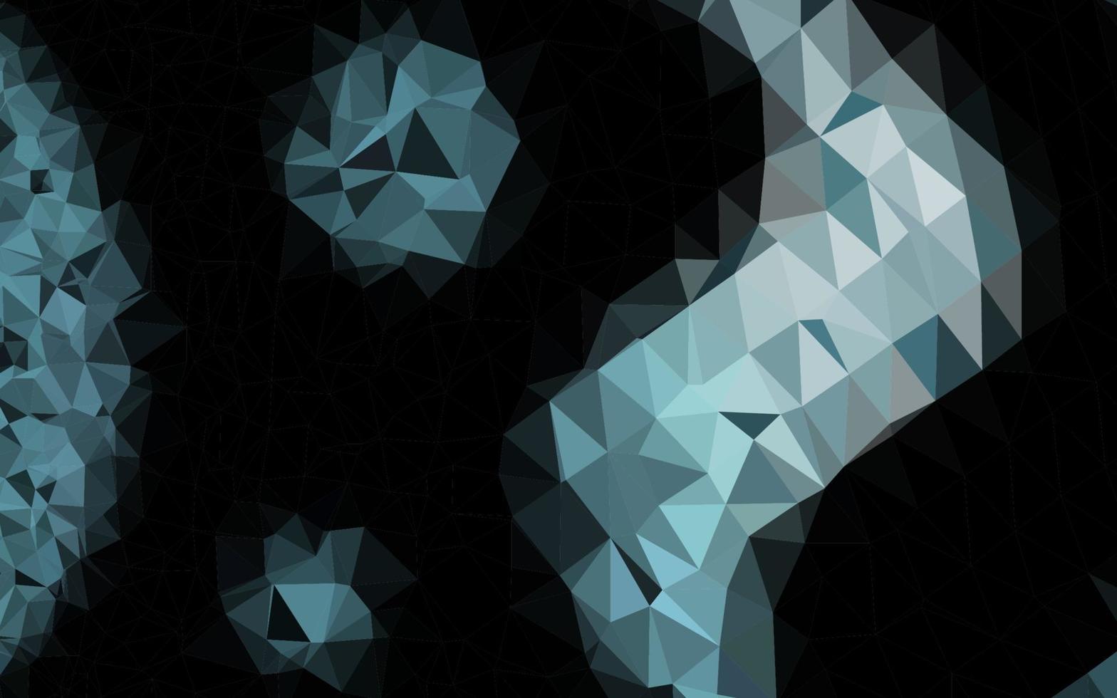 Dark BLUE vector polygonal pattern.