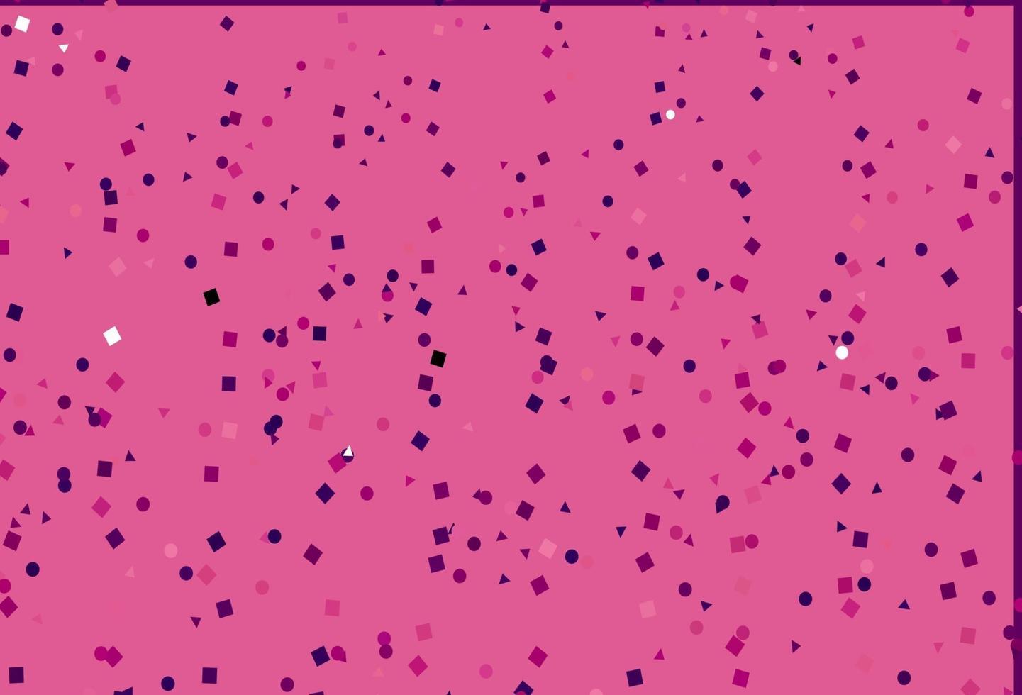 diseño de vector de color púrpura claro con círculos, líneas, rectángulos.