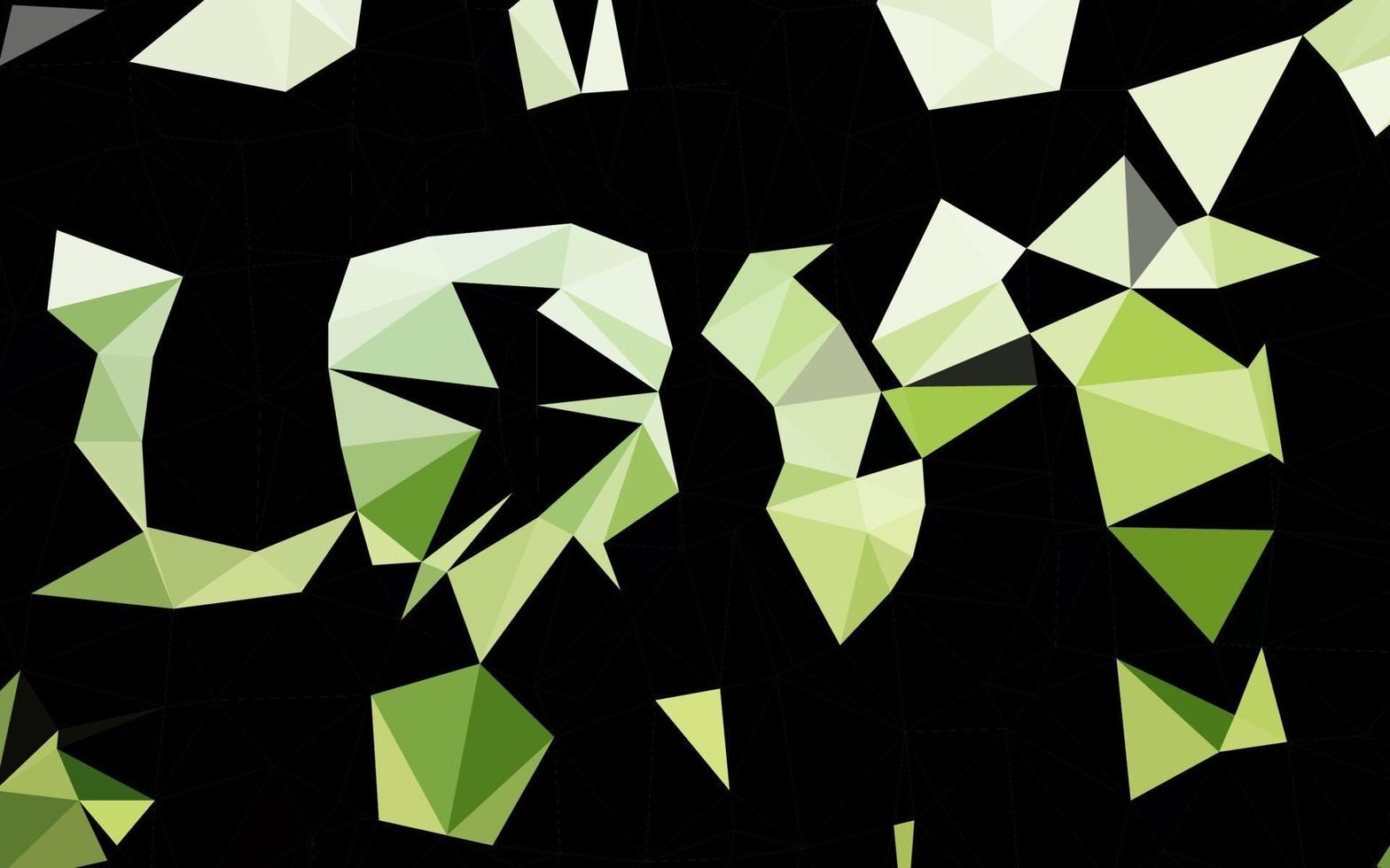 Dark Green vector polygonal template.