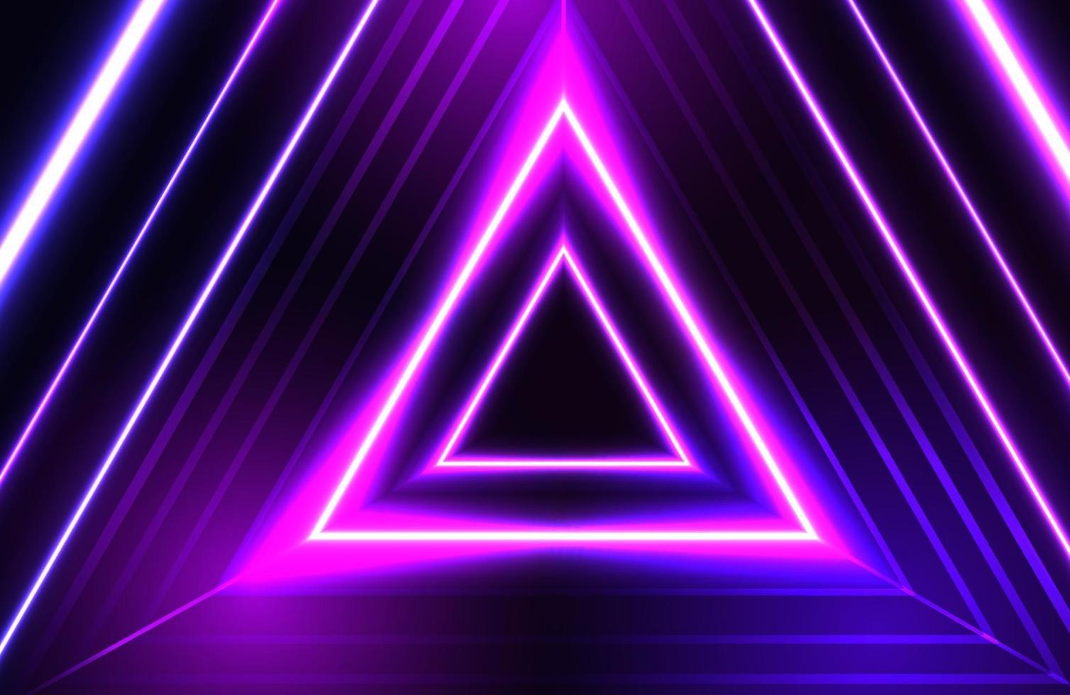 Retro futuristic glowing neon geometric background vector