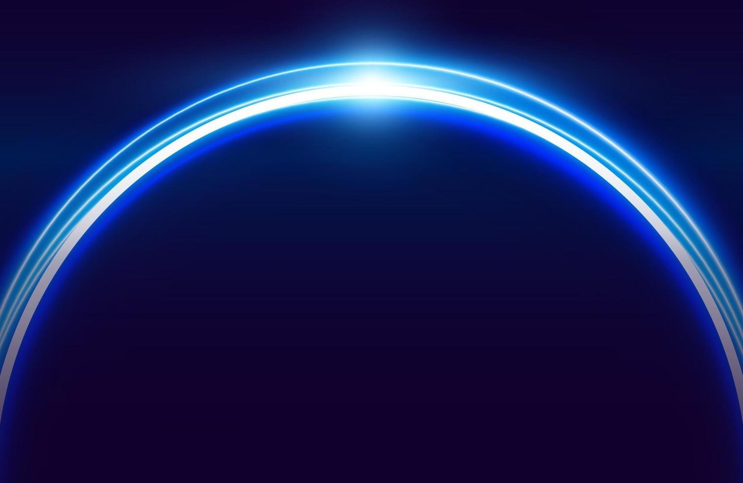 Blue abstract light effect isolated on blue background vector