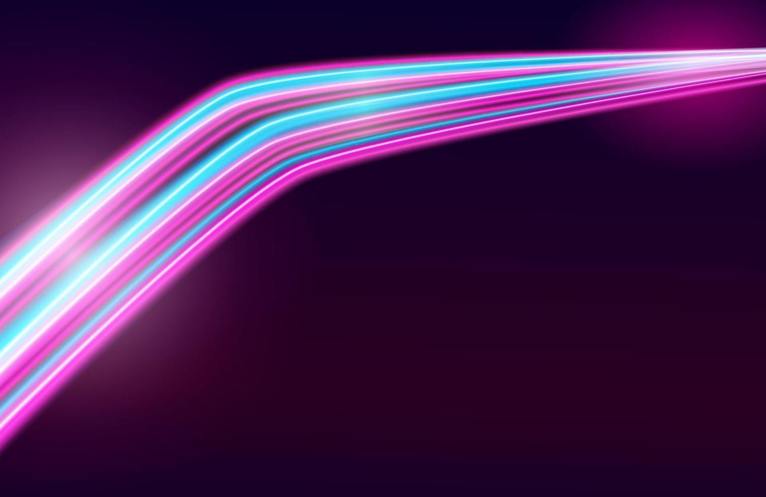 Estelas de luz de colores con efecto de desenfoque de movimiento, fondo de velocidad vector