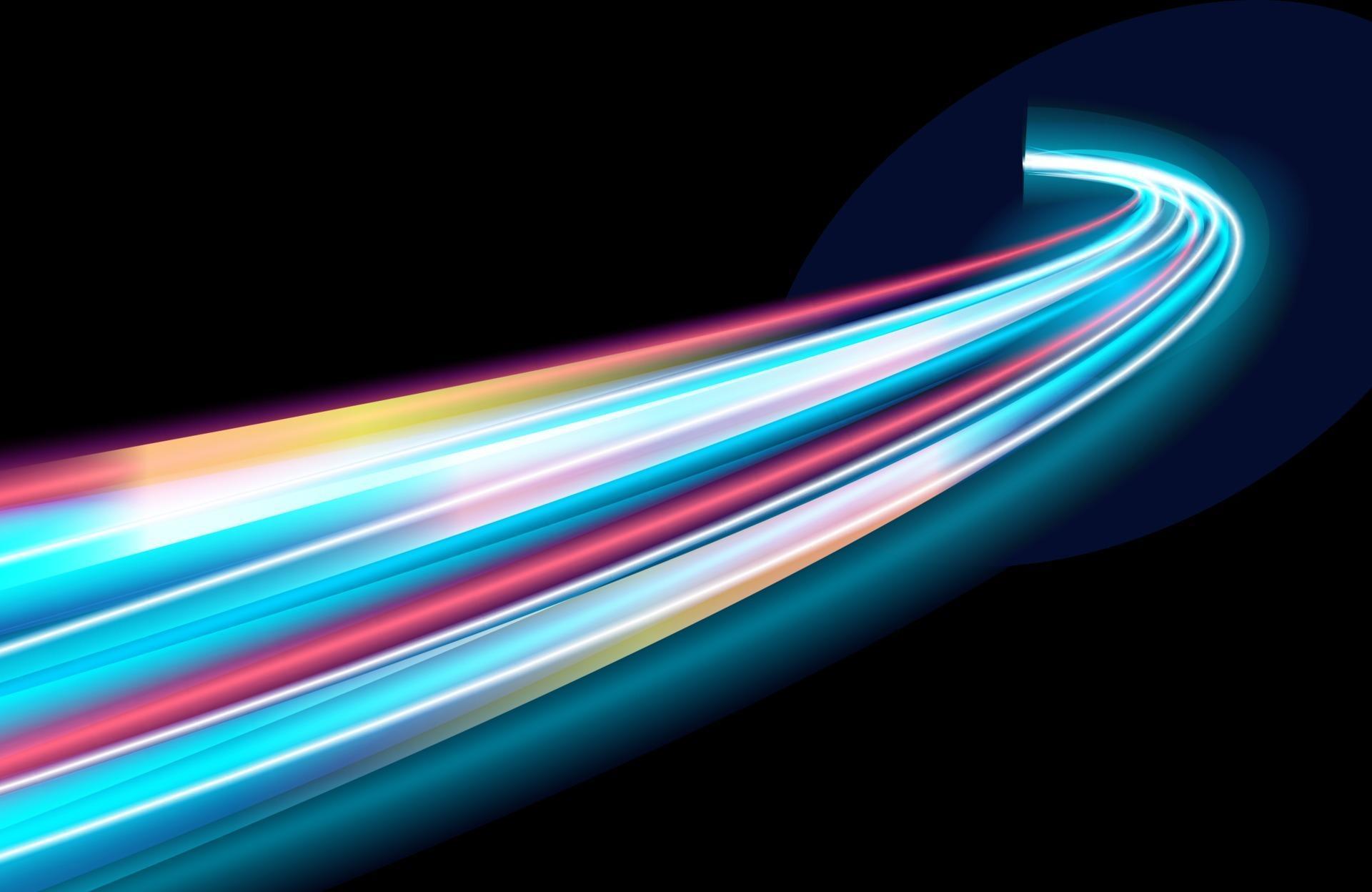 colorful light trails with motion blur effect, speed background 3216906