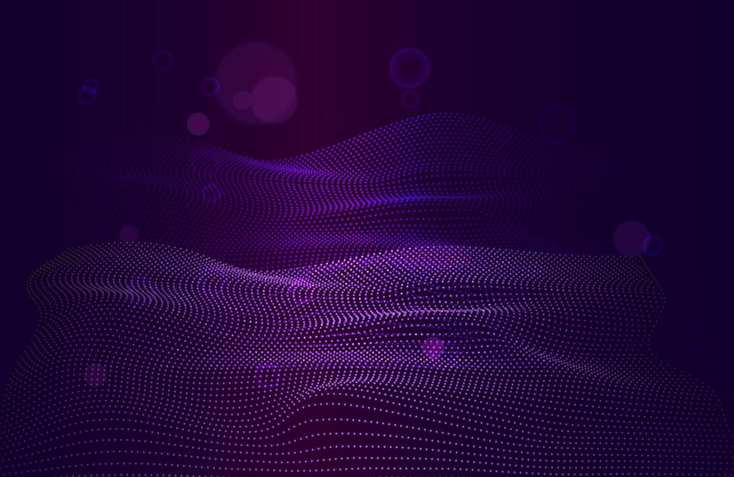 Modern futuristic wavy lines background Data stream concept vector