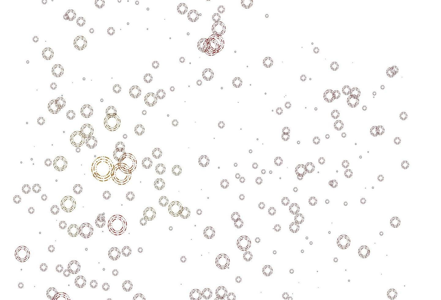 Light Red, Yellow vector template with circles.