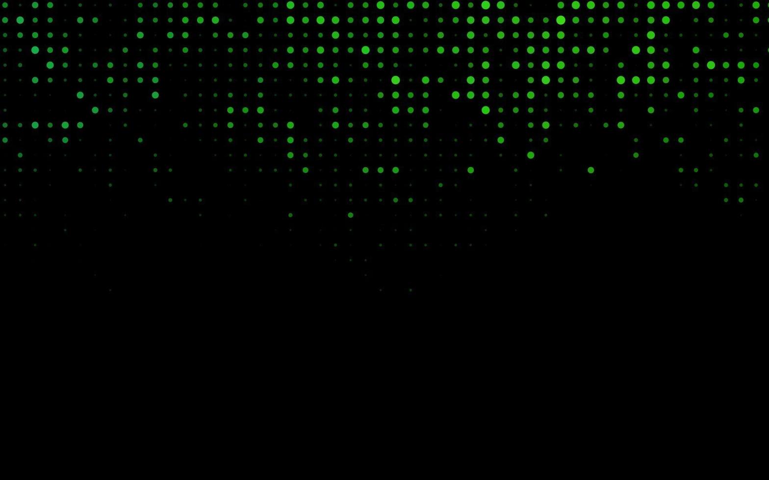 Dark Green vector cover with spots.