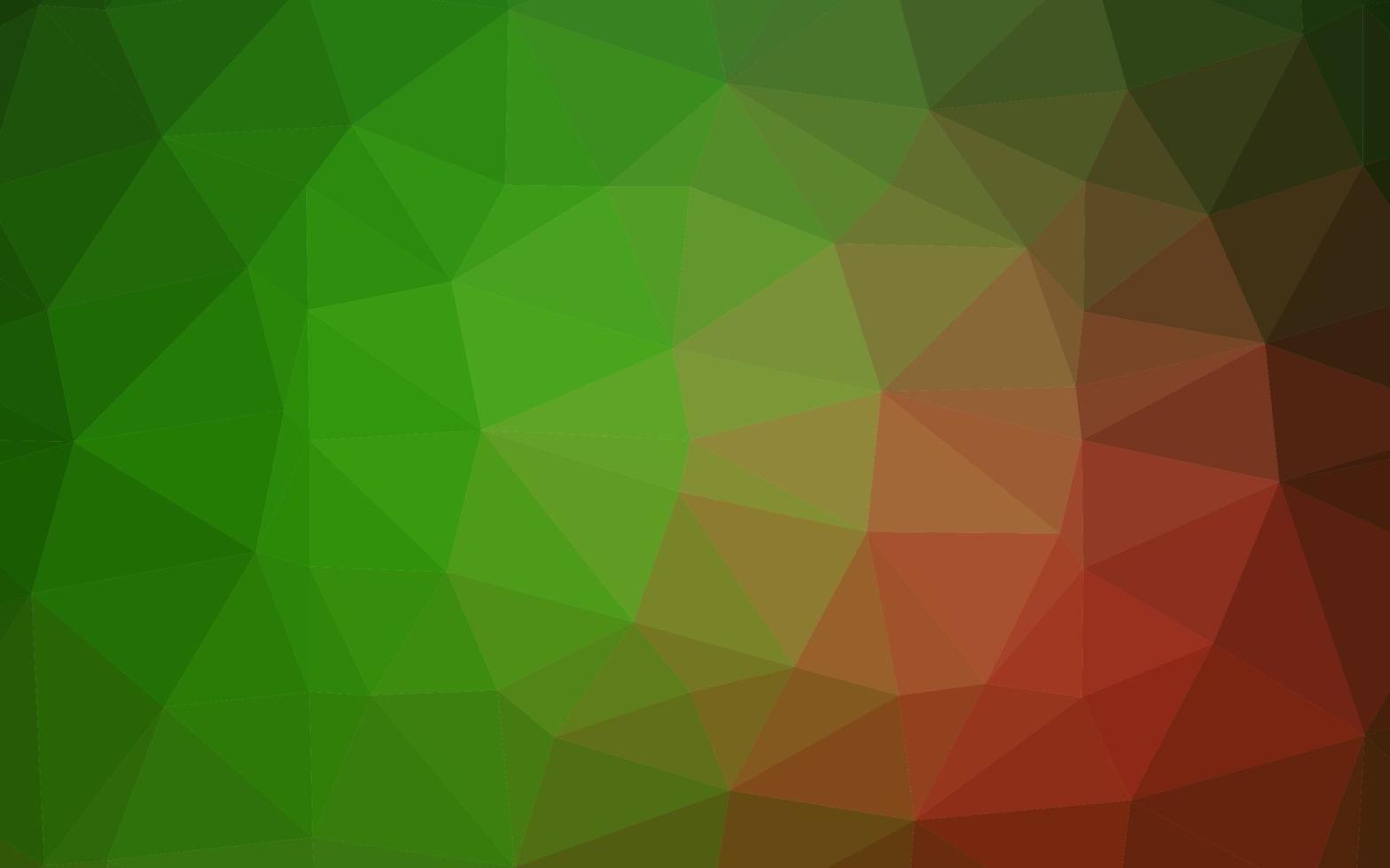 Dark Green, Red vector abstract mosaic pattern.