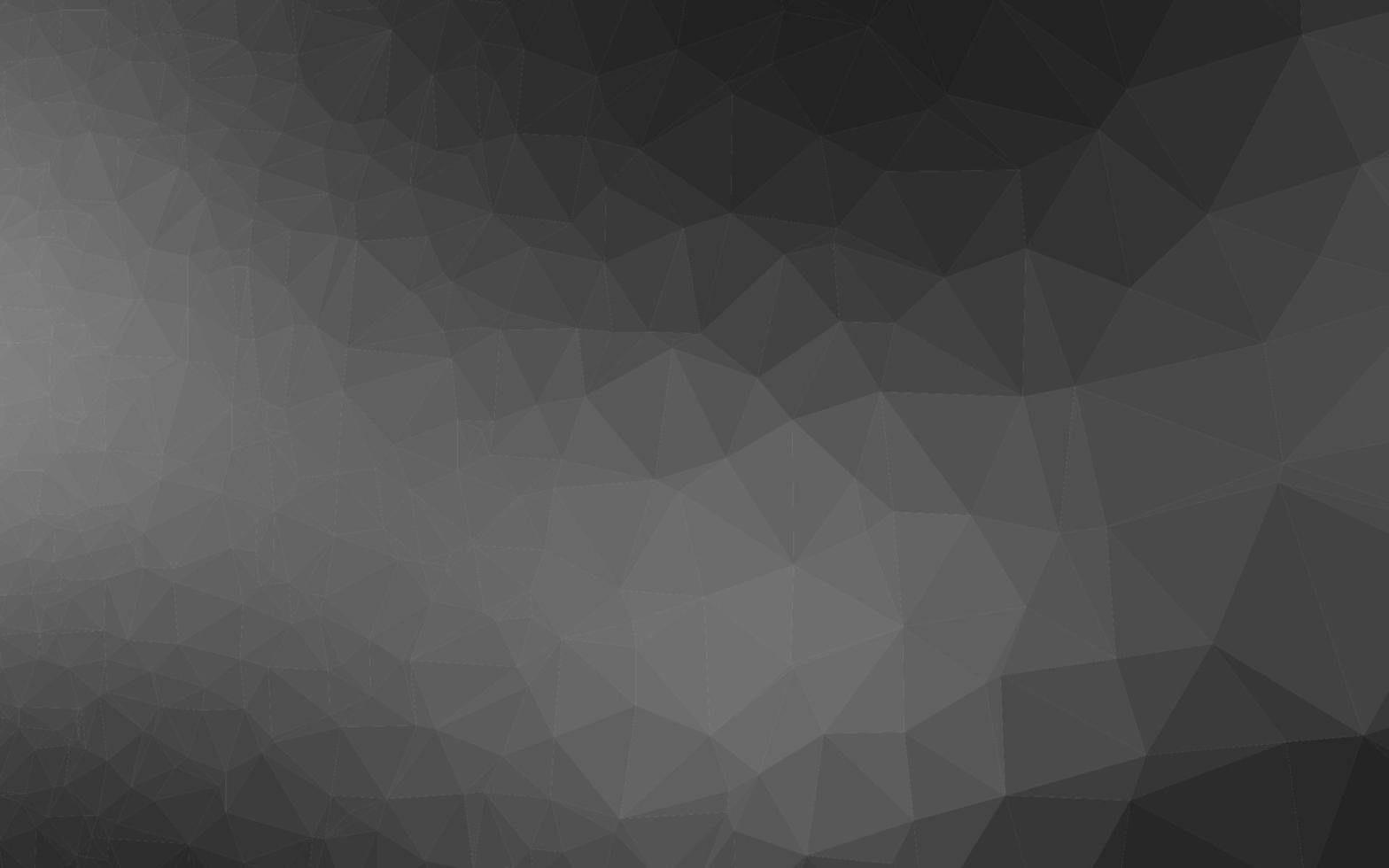 Dark Silver, Gray vector shining triangular background.