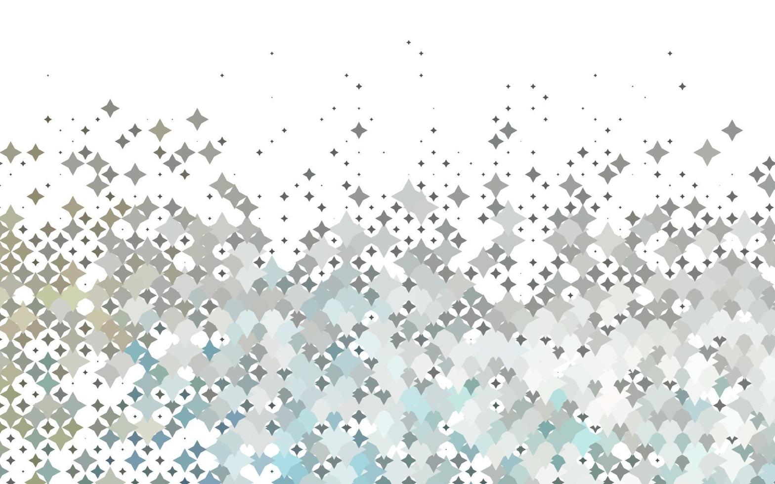 Light Black vector cover with small and big stars.