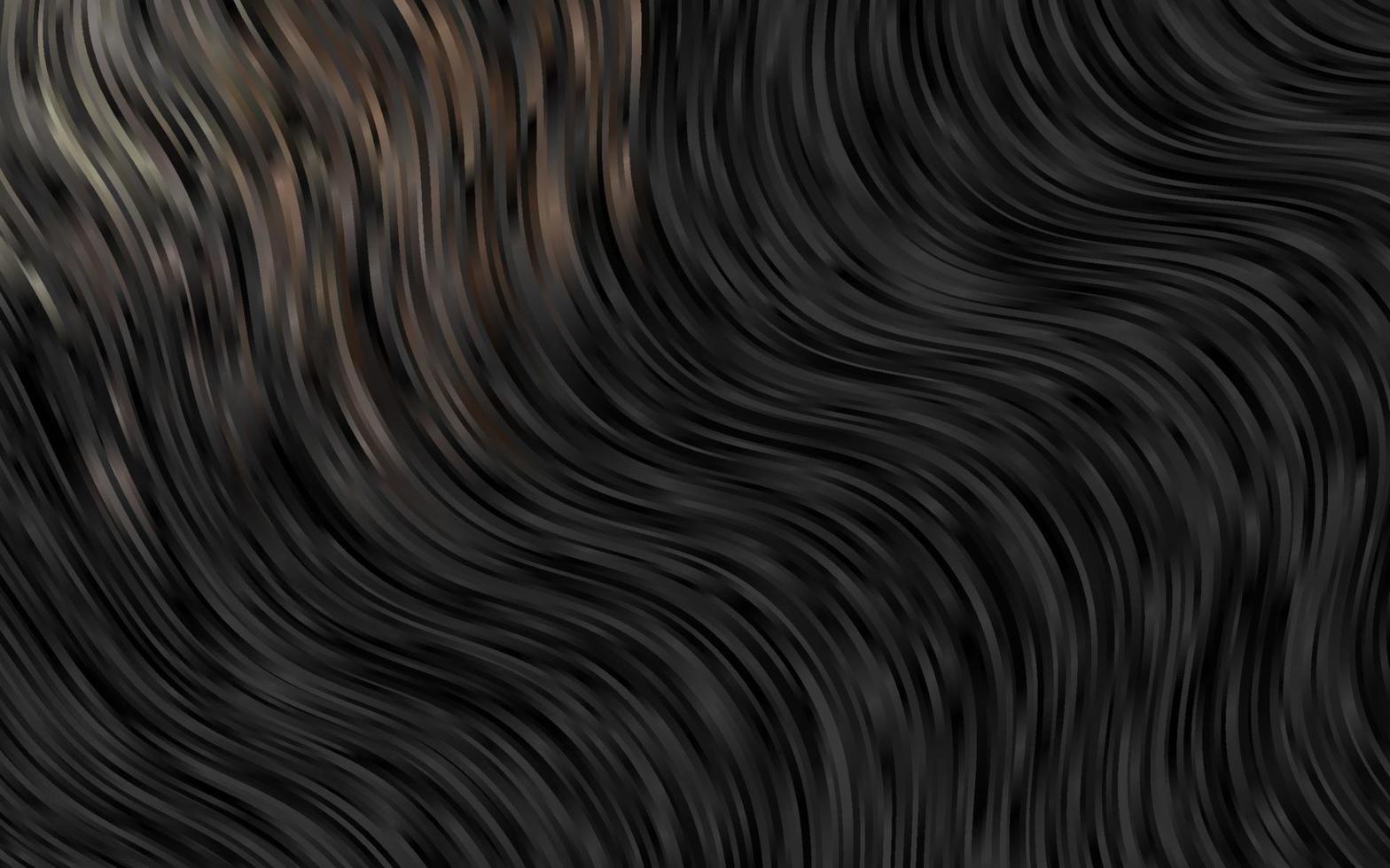 Dark Black vector background with bubble shapes.