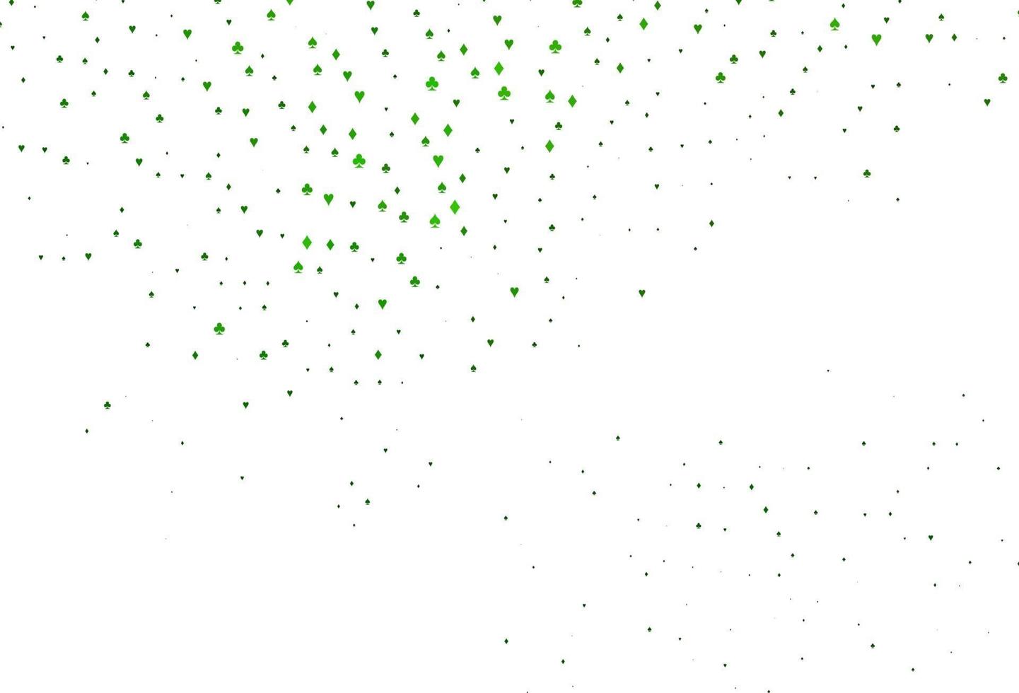 Light Green vector texture with playing cards.
