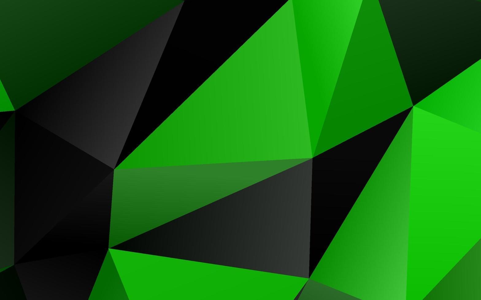 Light Green vector abstract polygonal texture.