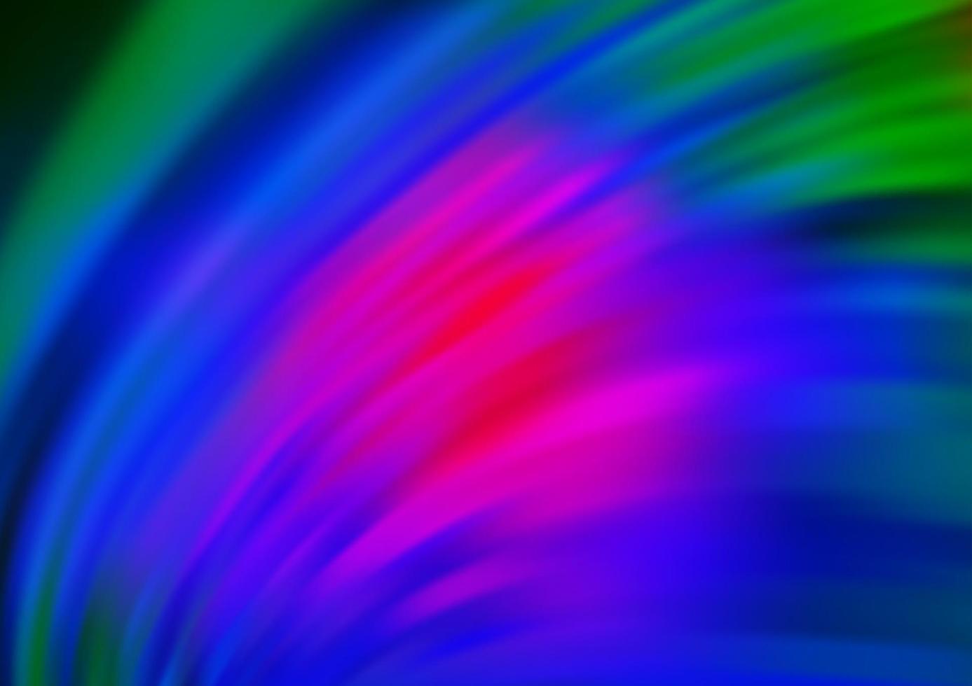 Dark Multicolor, Rainbow vector template with bent ribbons.
