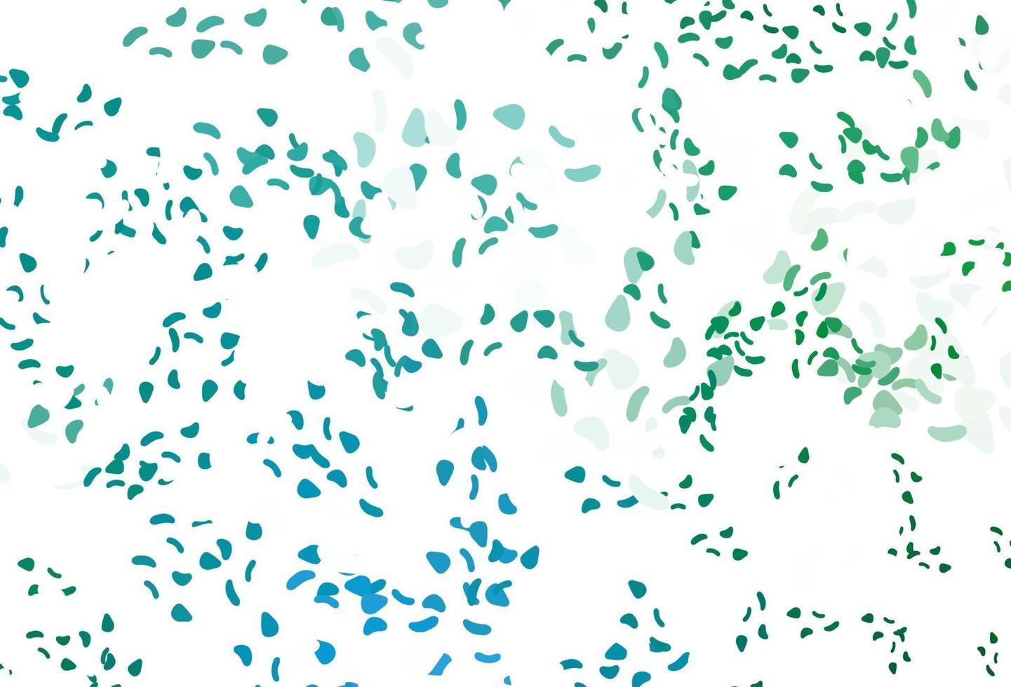 Light blue, green vector background with abstract forms.