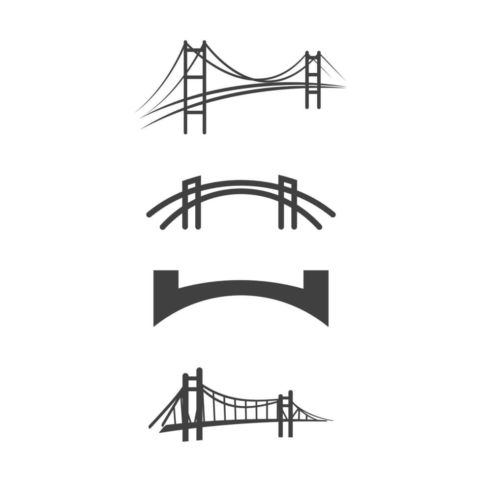 Ilustración de icono de vector de puente