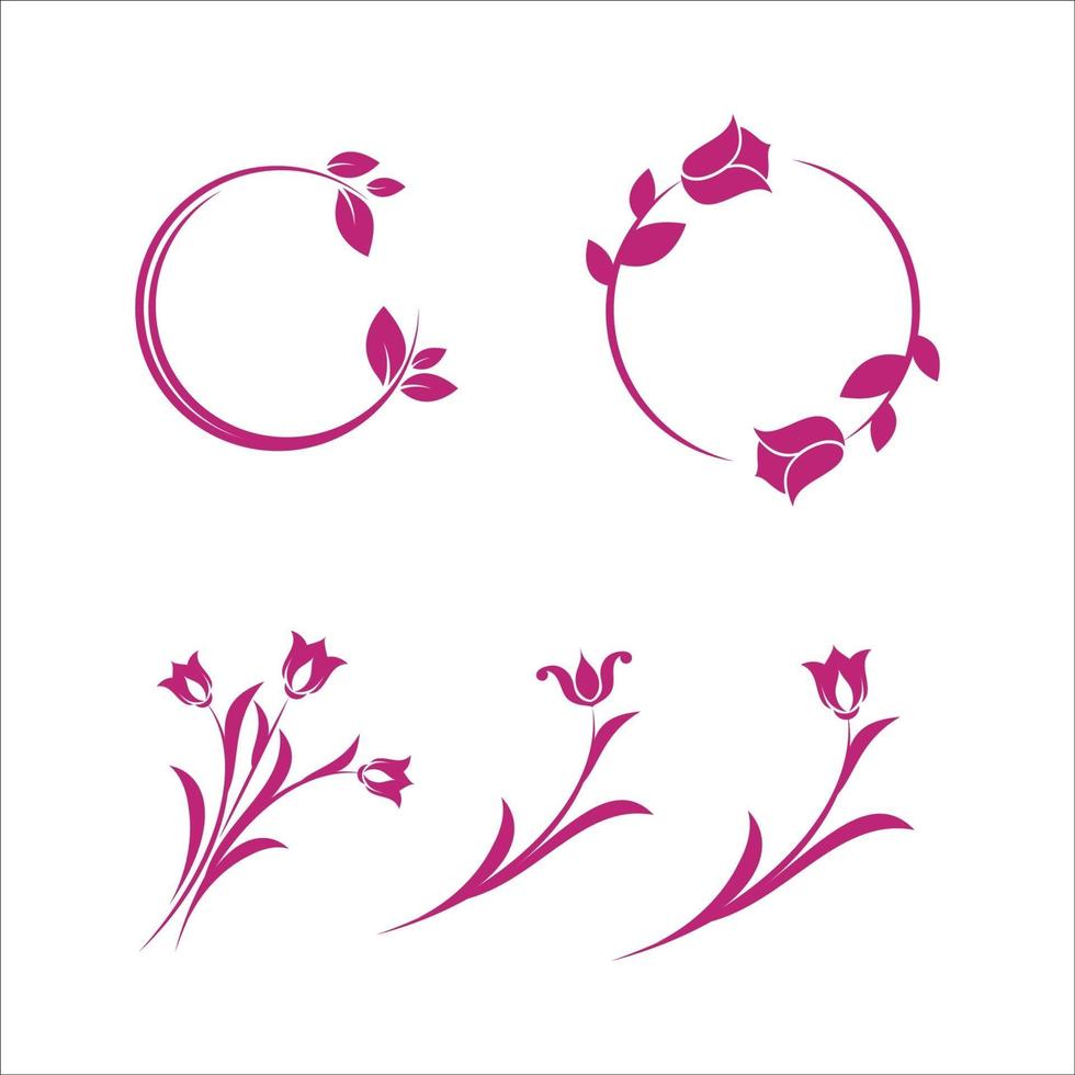 Beauty florist vector icon