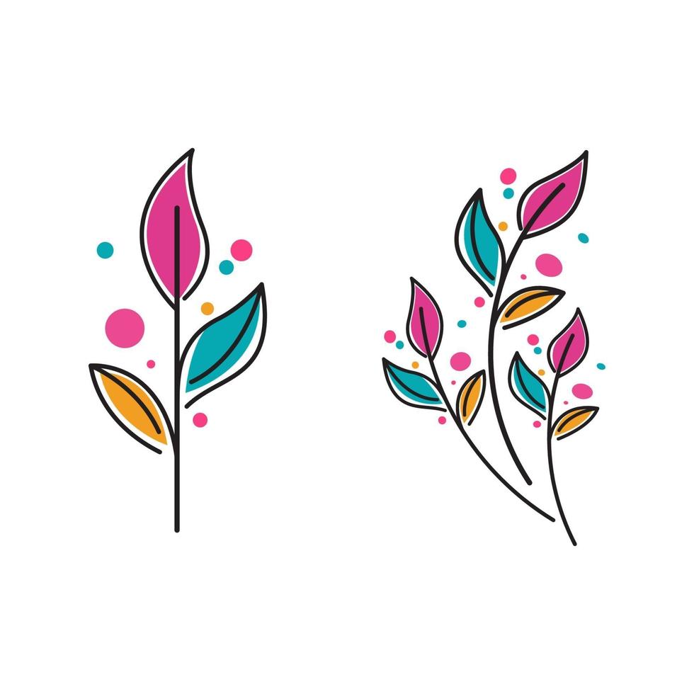 Beauty florist vector icon