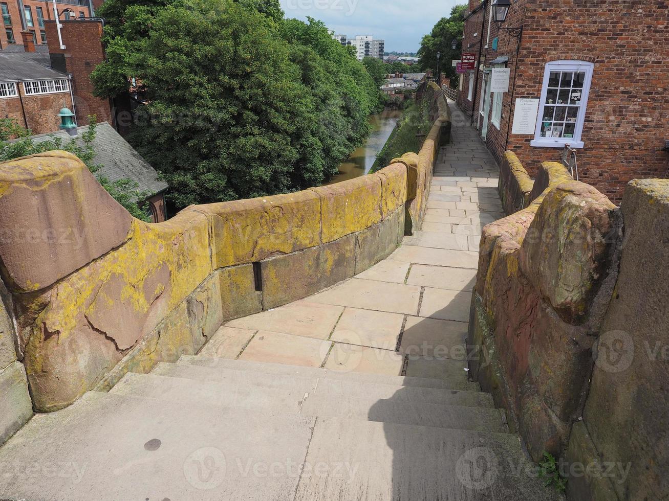 Roman city walls in Chester photo