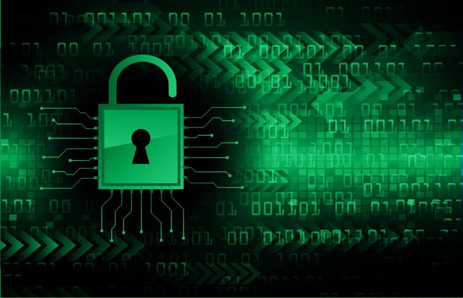 Closed Padlock on digital background, cyber security 3217673 Vector Art ...