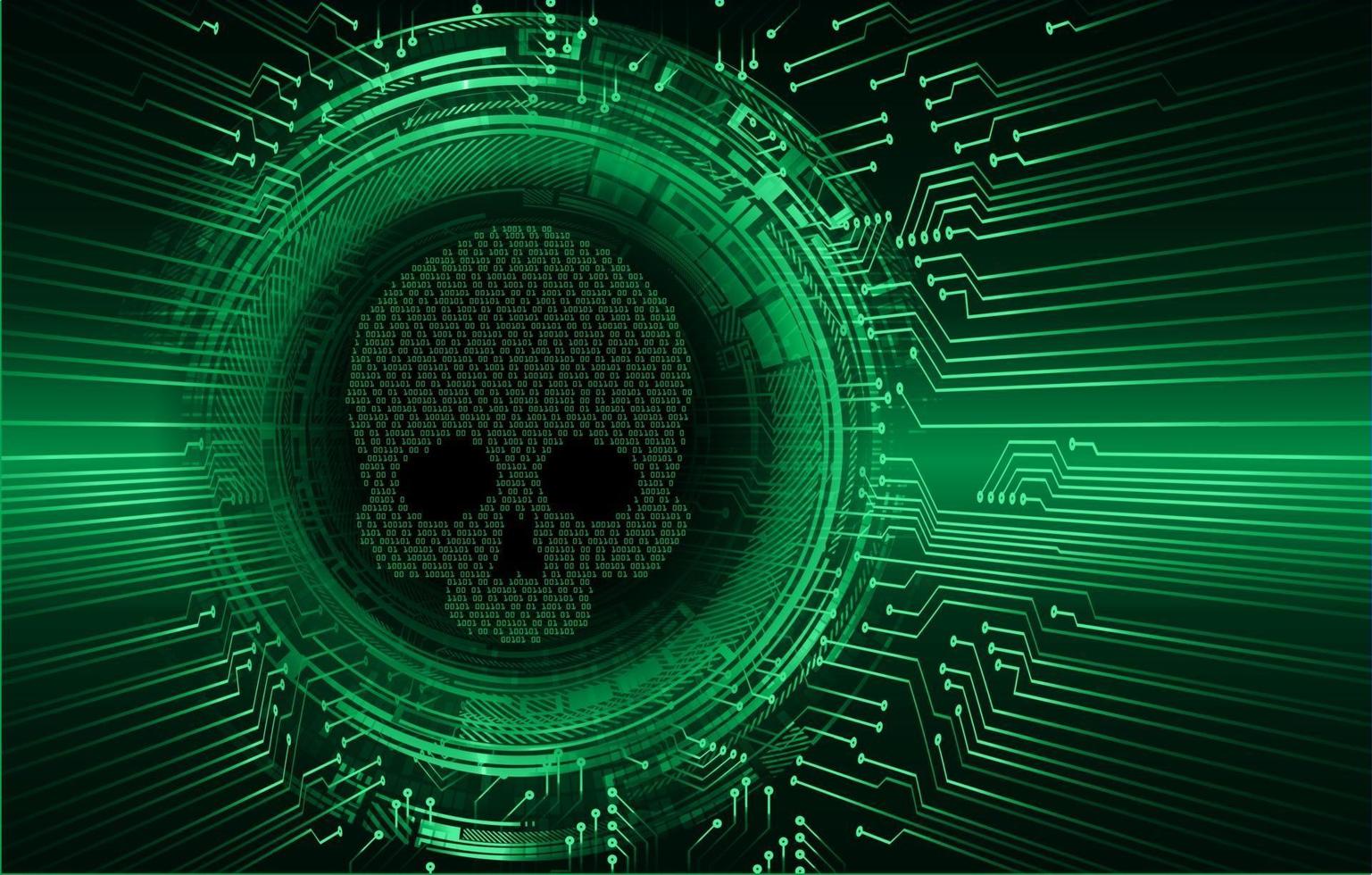 cyber hacker attack background, skull vector 3217726 Vector Art at Vecteezy