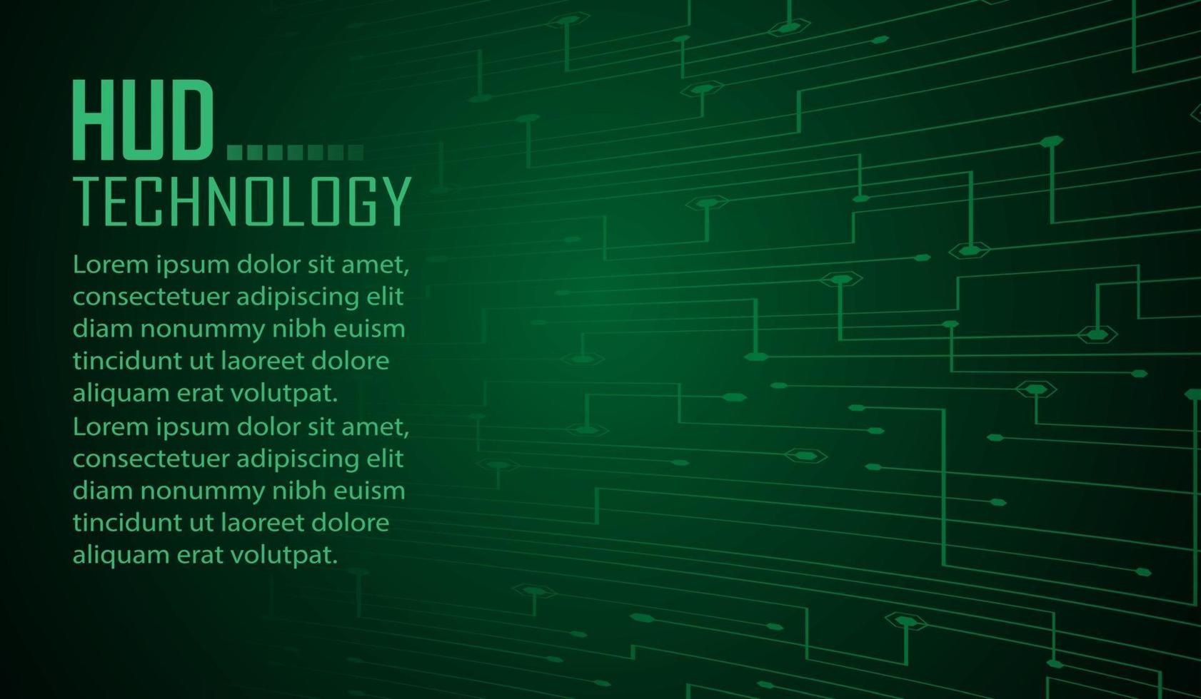 text cyber circuit future technology concept background vector