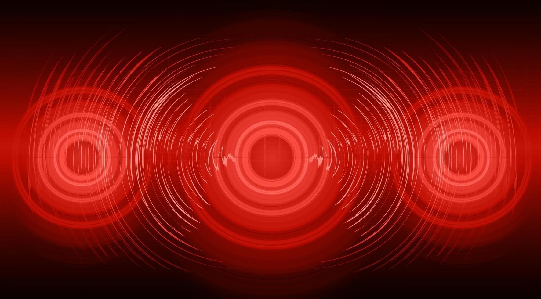 Sound waves oscillating dark light vector