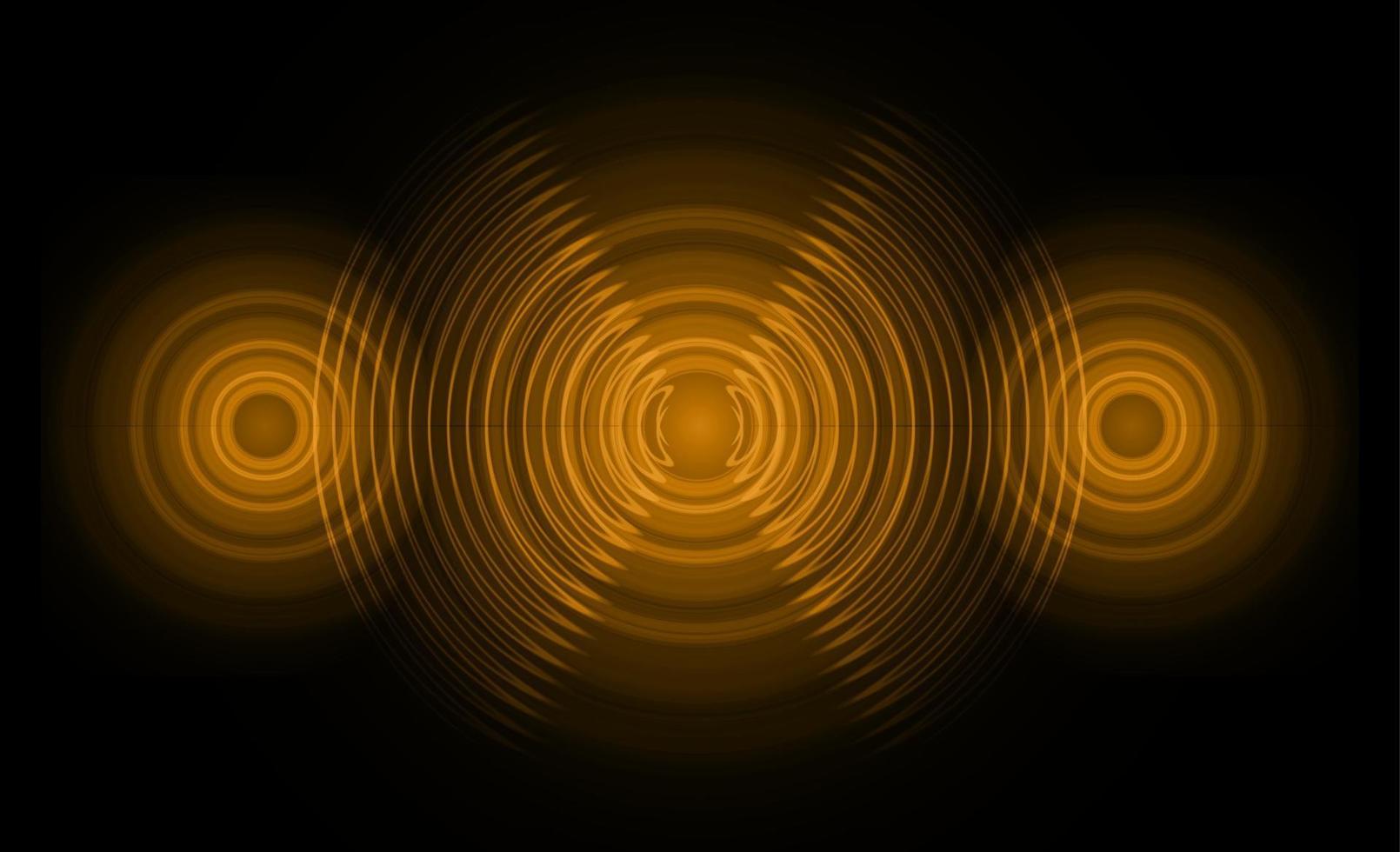 Sound waves oscillating dark light vector