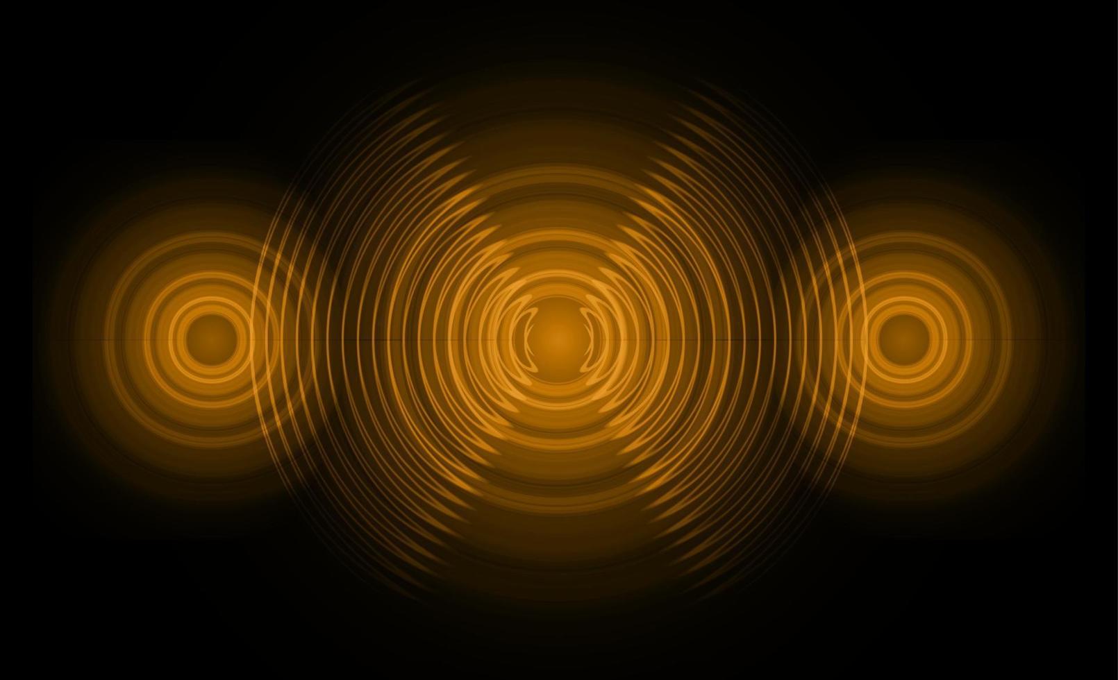 Sound waves oscillating dark light vector