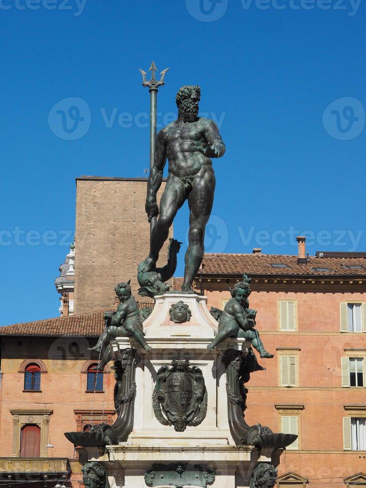 Fontana del Nettuno Neptune Fountain in Bologna photo