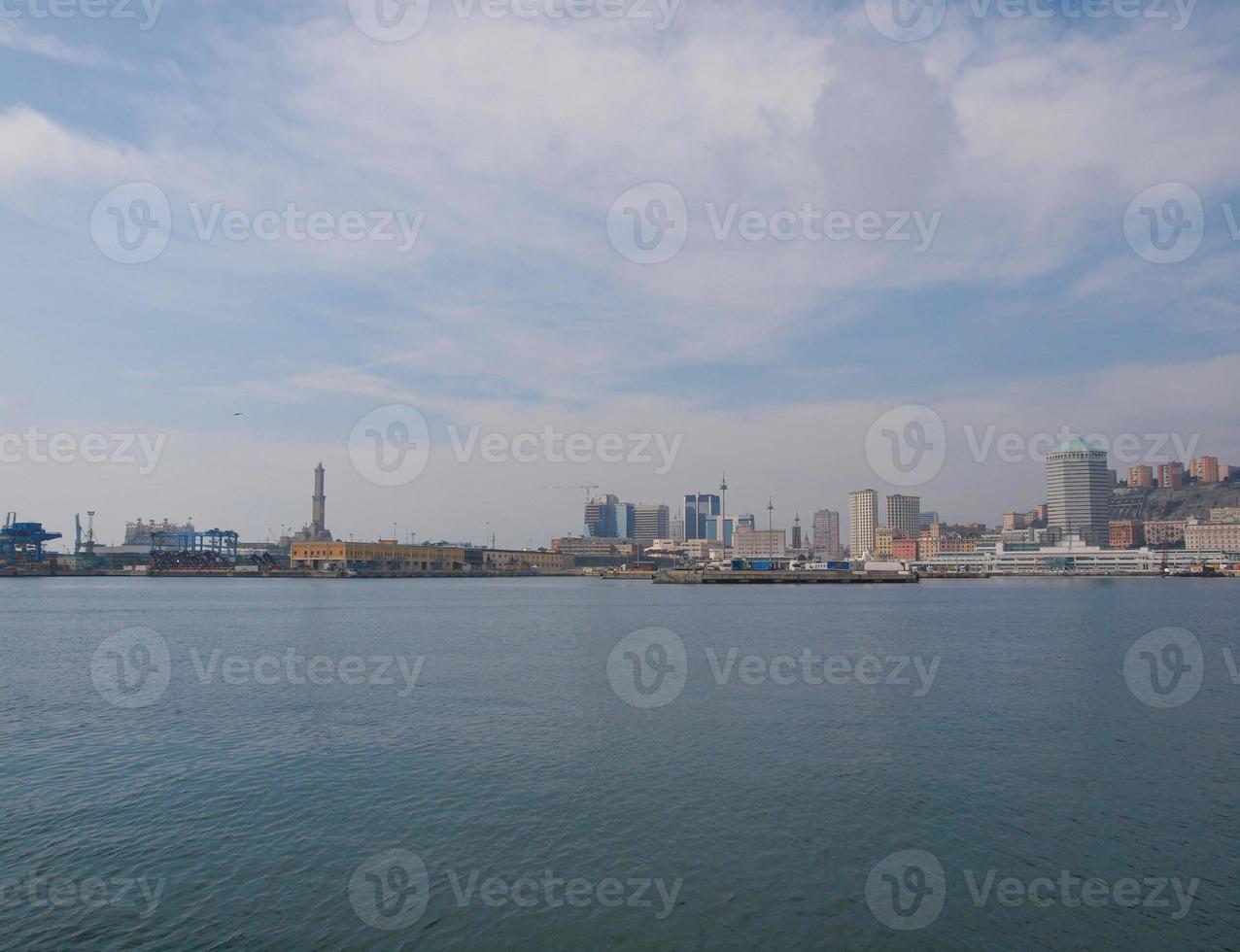 puerto de Génova Italia foto