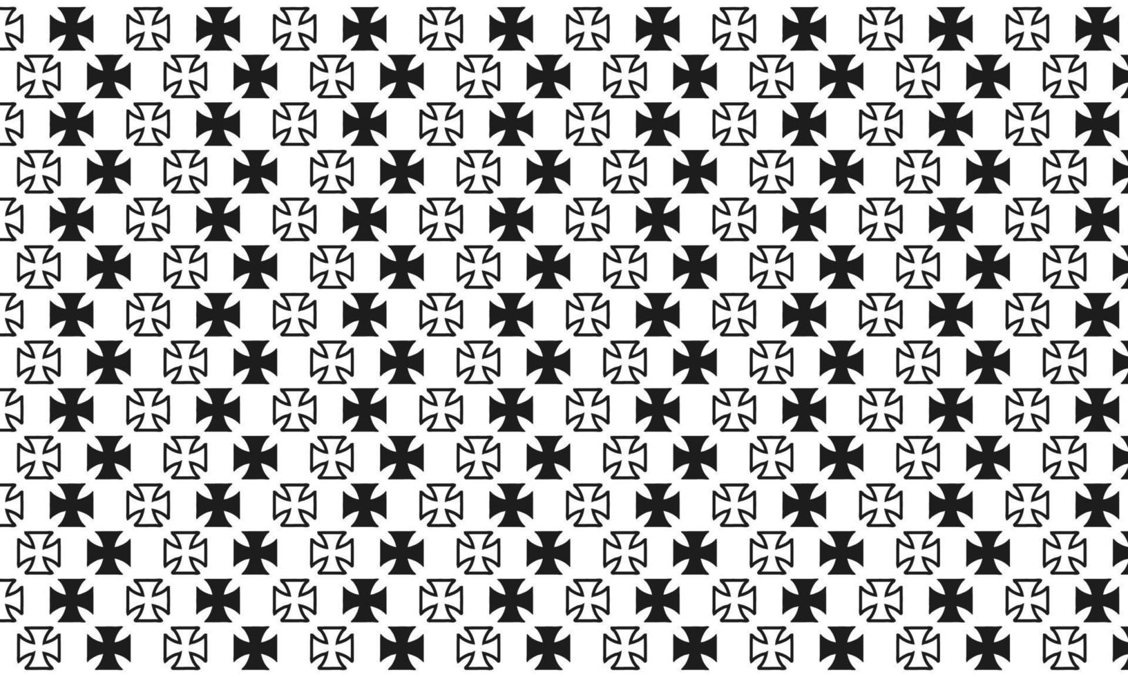 Beautiful Black and White Seamless Pattern Background vector