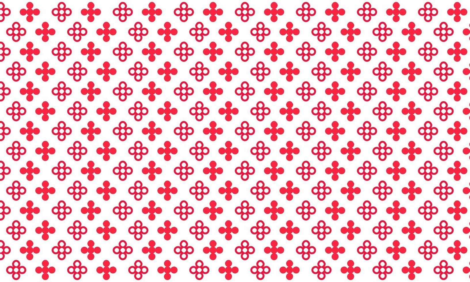 Beautiful Red Geometric Seamless Pattern Background vector