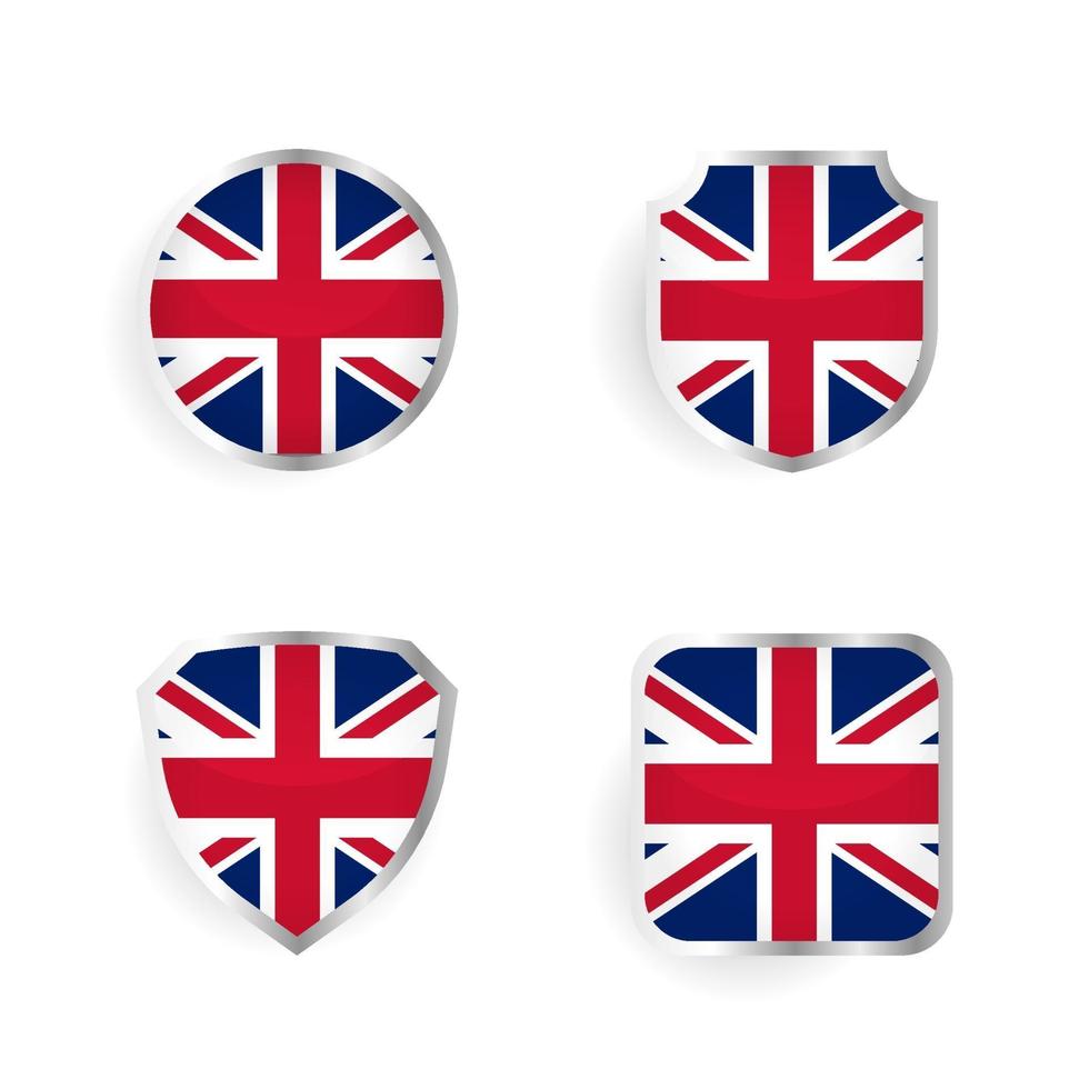 United Kingdom Country Badge and Label Collection vector